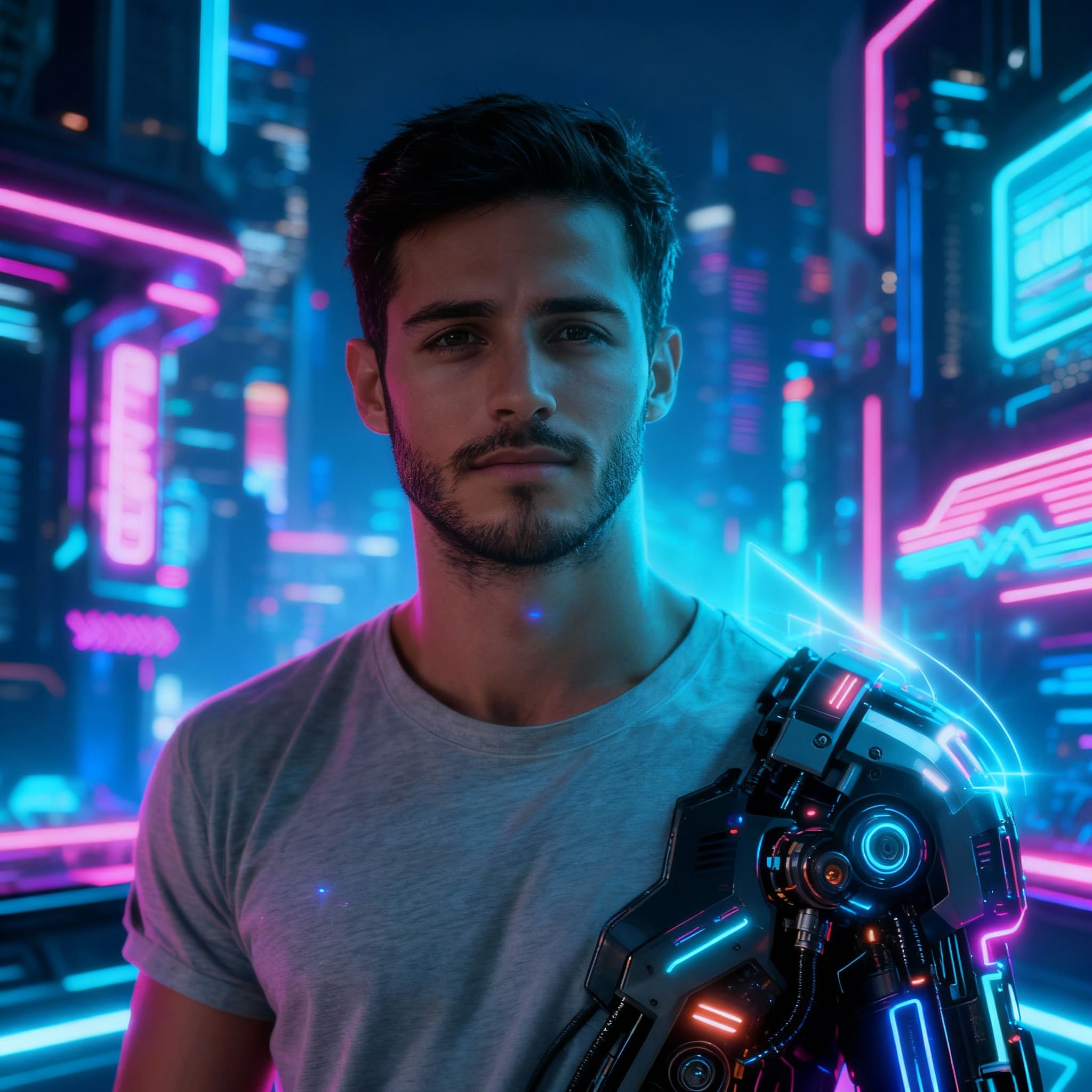 Cyberpunk style avatar for streamers