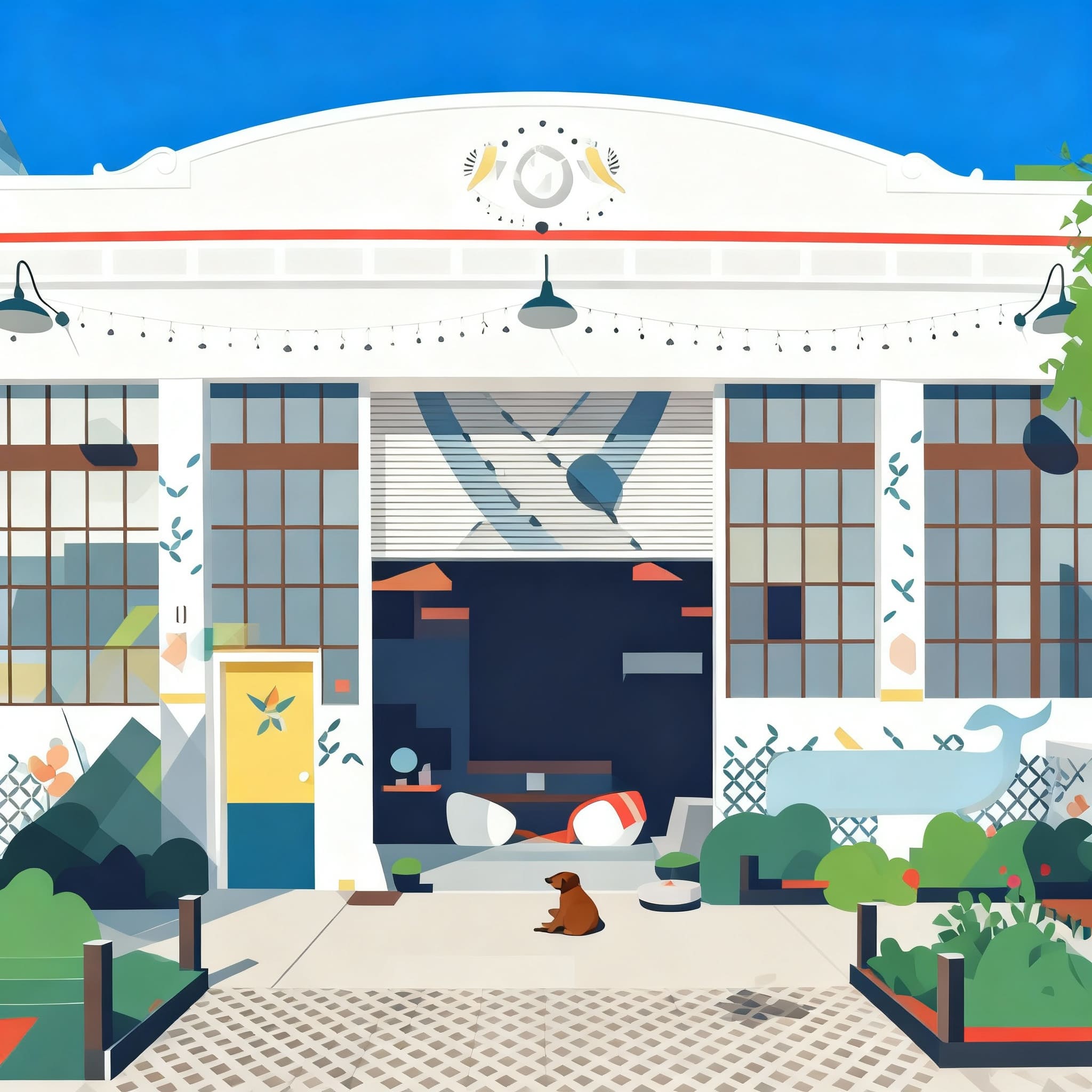 Minimalist flat vector illustration avatar