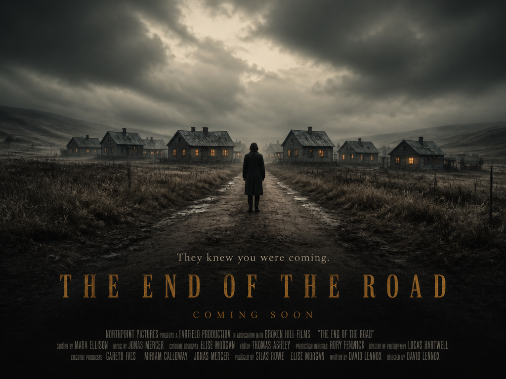 Clean digital movie poster example created with AI