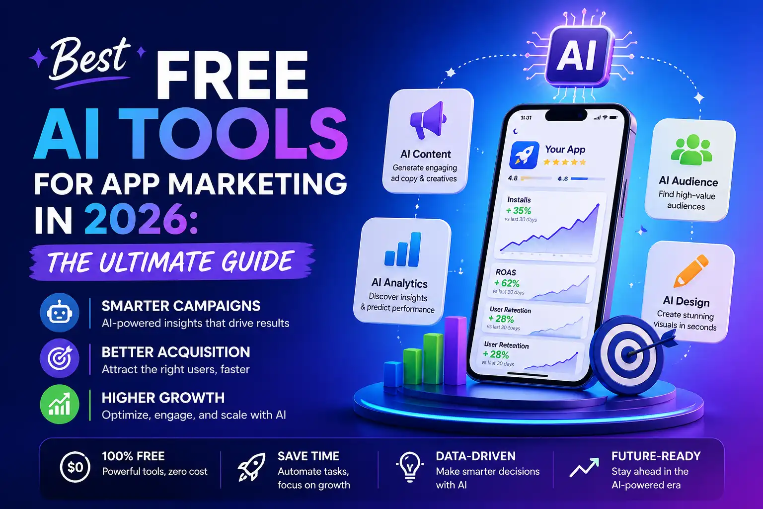 Best Free AI Tools for App Marketing in 2026