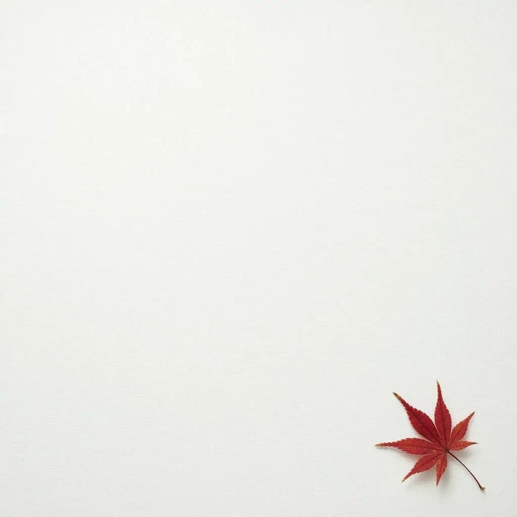 Example of AI generated minimalist composition