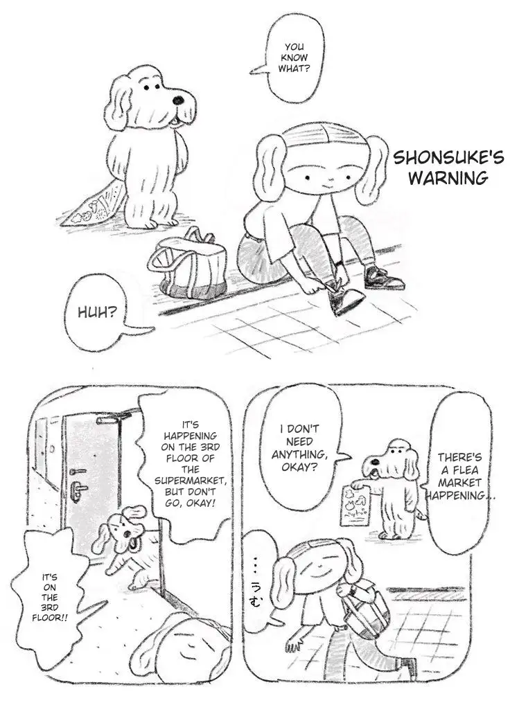 Translated manga panel with clean background and English text