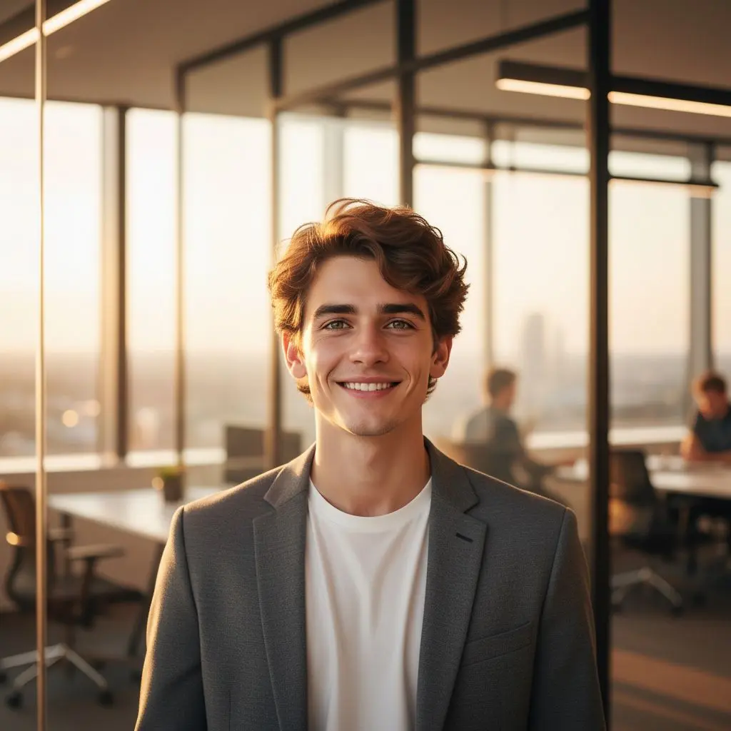 AI generated tech founder portrait