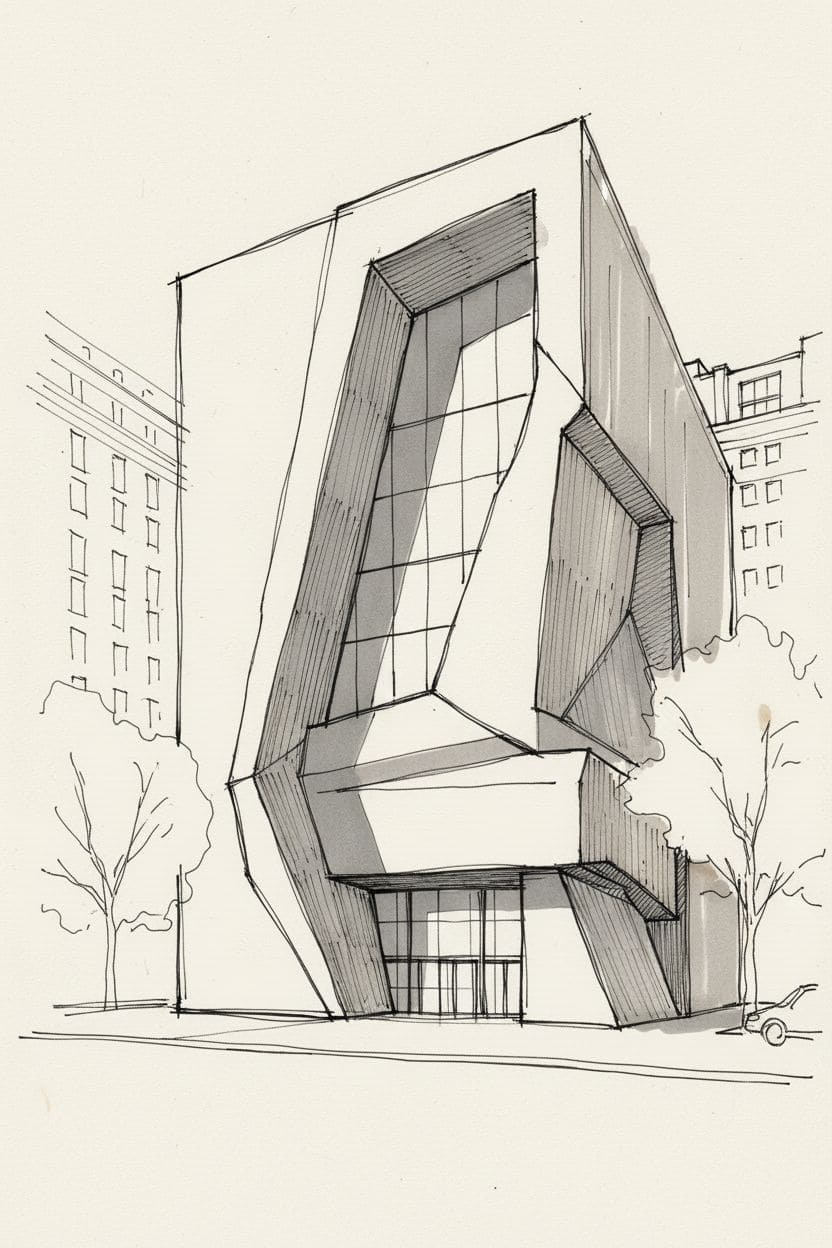 AI-generated hand-drawn sketch