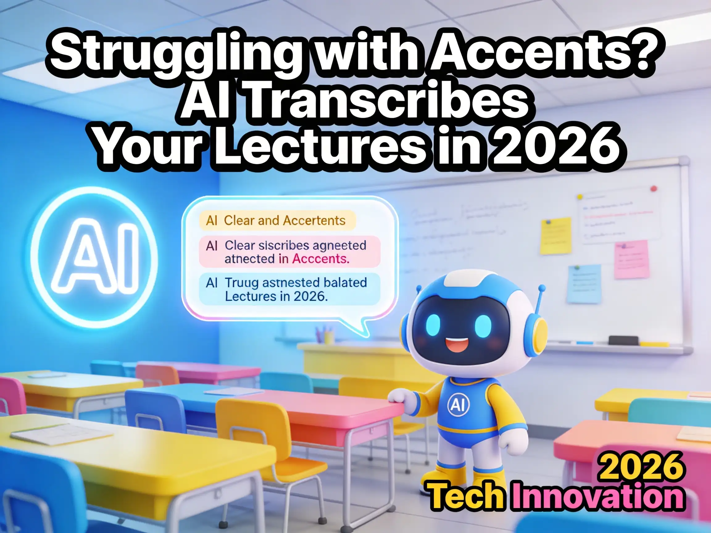 Struggling with Accents? AI Transcribes Your Lectures in 2026