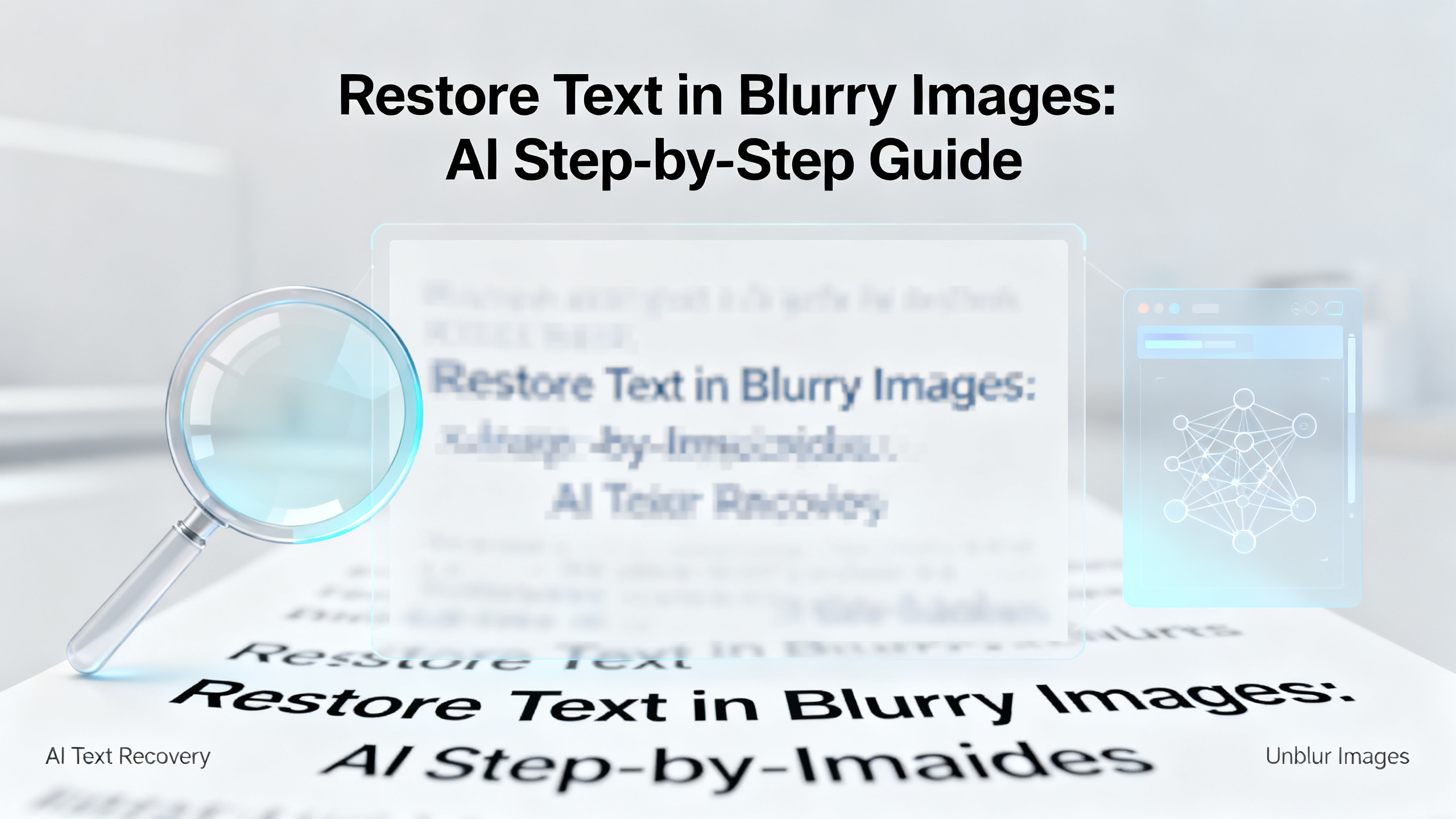 Restore Text in Blurry Images: AI Step-by-Step Guide