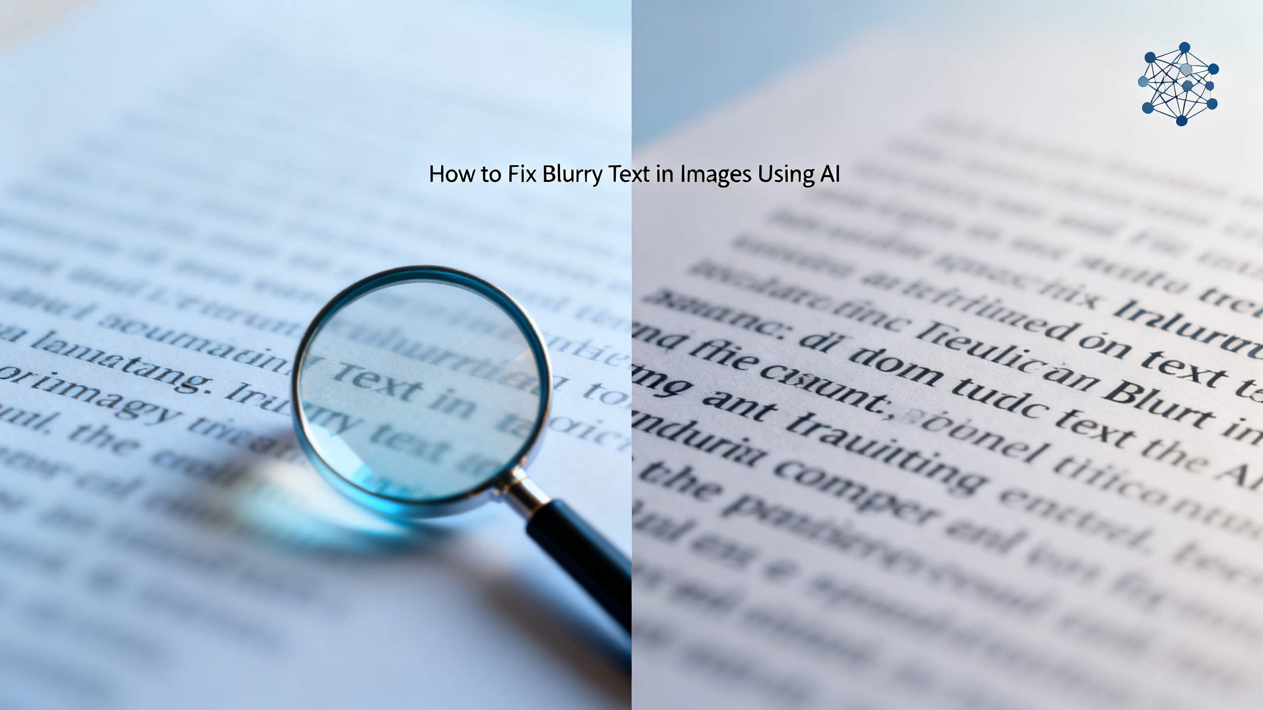 How to Fix Blurry Text in Images Using AI (Step-by-Step Guide)