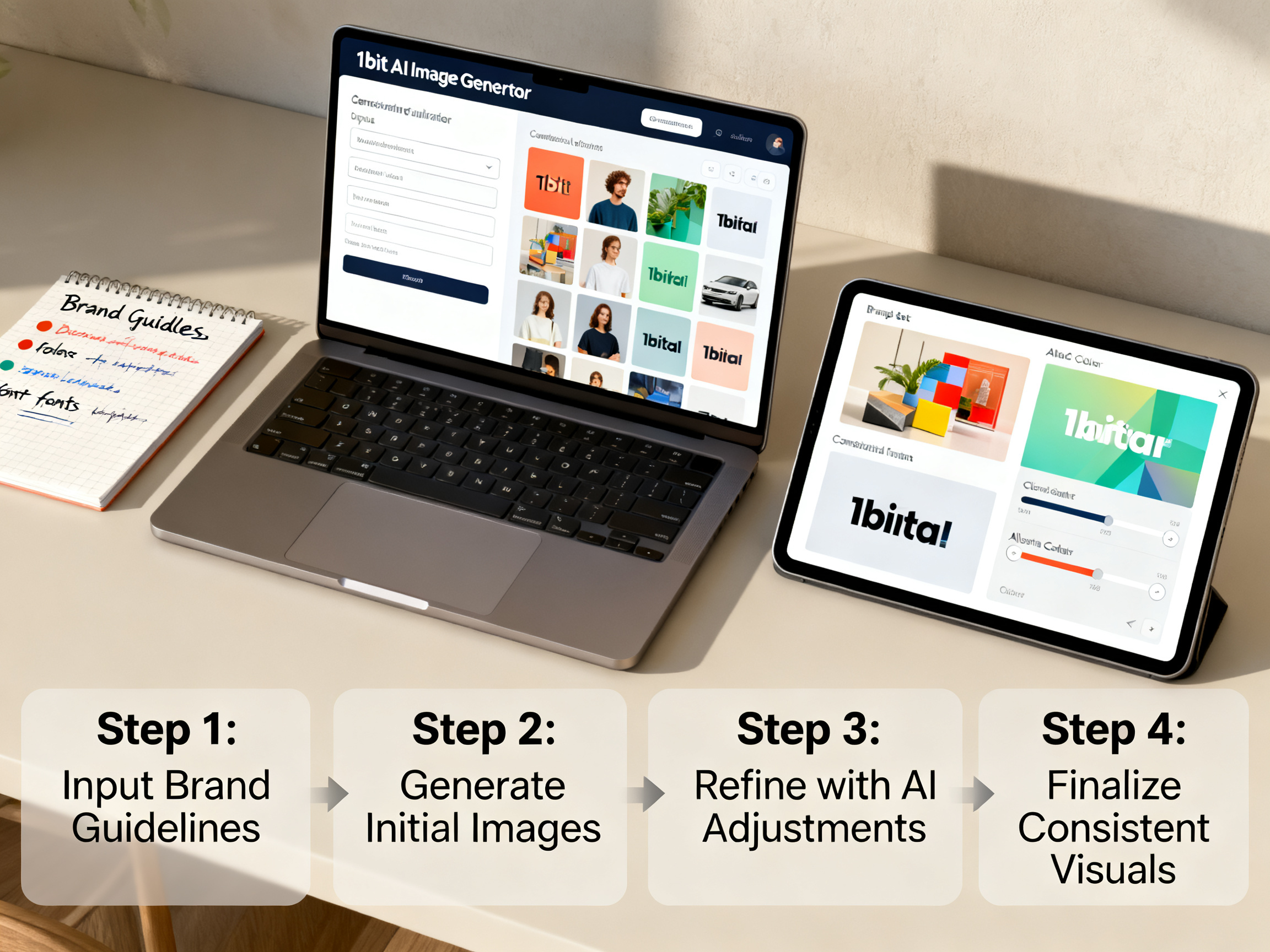 How to Create Consistent Brand Visuals with an AI Image Generator tutorial demo image