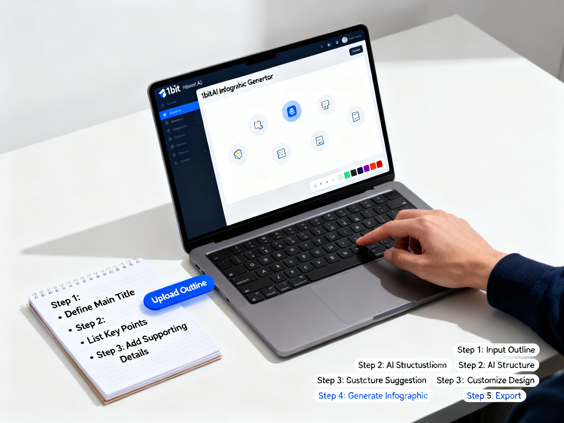 Turn Bullet Points into Infographic AI: 5-Minute Pro Guide tutorial demo image