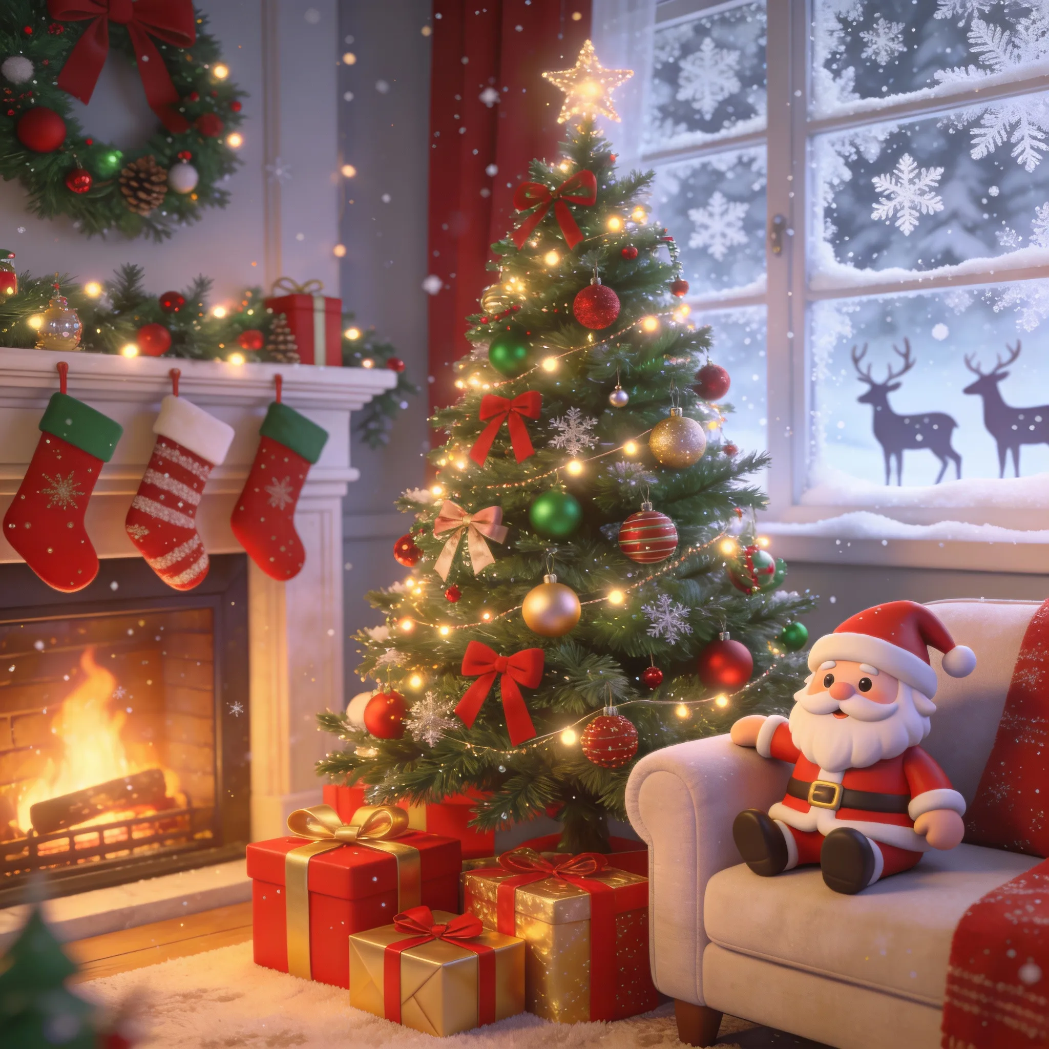 AI generated festive atmosphere using Seeddream model