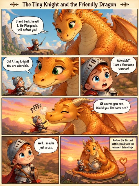Comic Page Maker example: Fantasy adventure