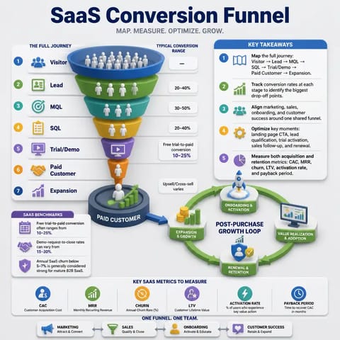 Infographic Maker example: Conversion funnel