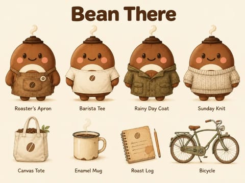 AI Mascot Designer example: Outfit variations