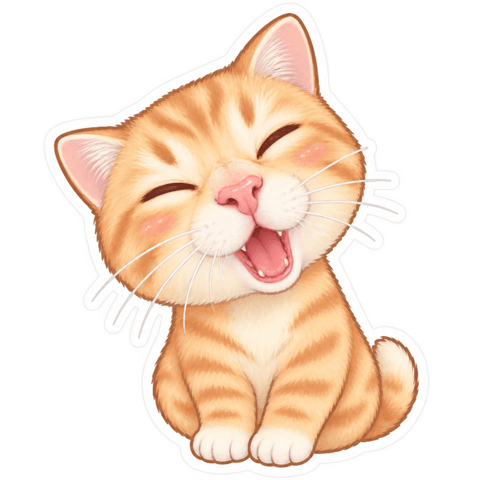 AI Emoji Stickers example: Cute style