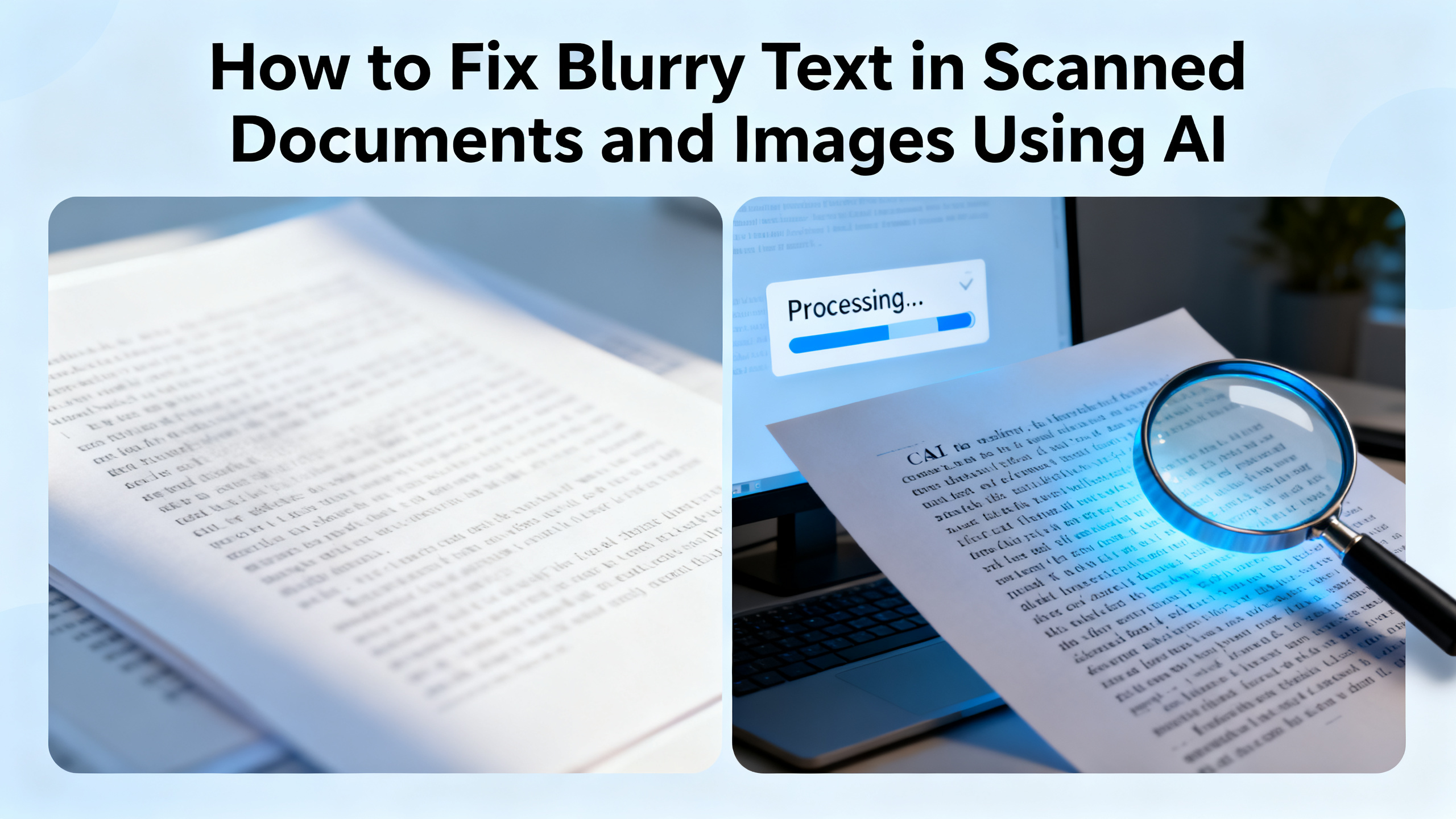 How to Fix Blurry Text in Images Using AI (Step-by-Step Guide)