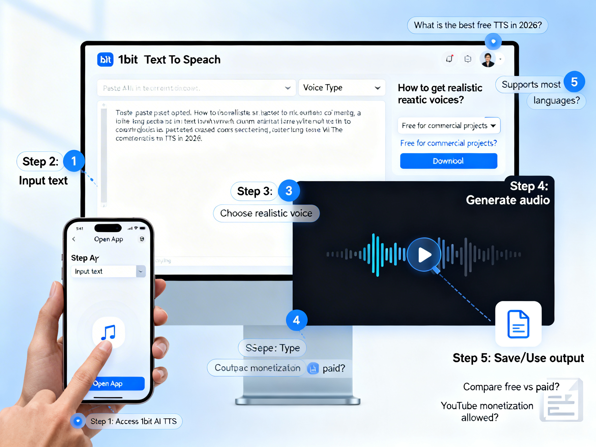Best Free TTS Voice Generator 2026: Ultimate Guide tutorial demo image