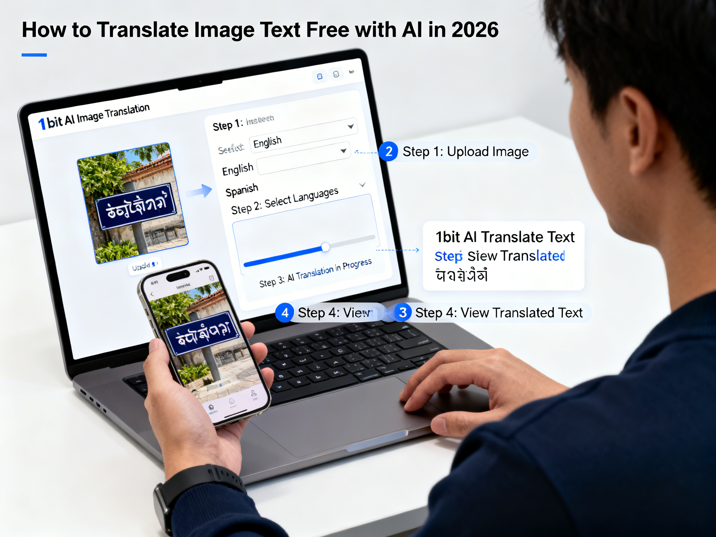 Free AI Image Translator Guide 2026: Extract & Translate Text tutorial demo image