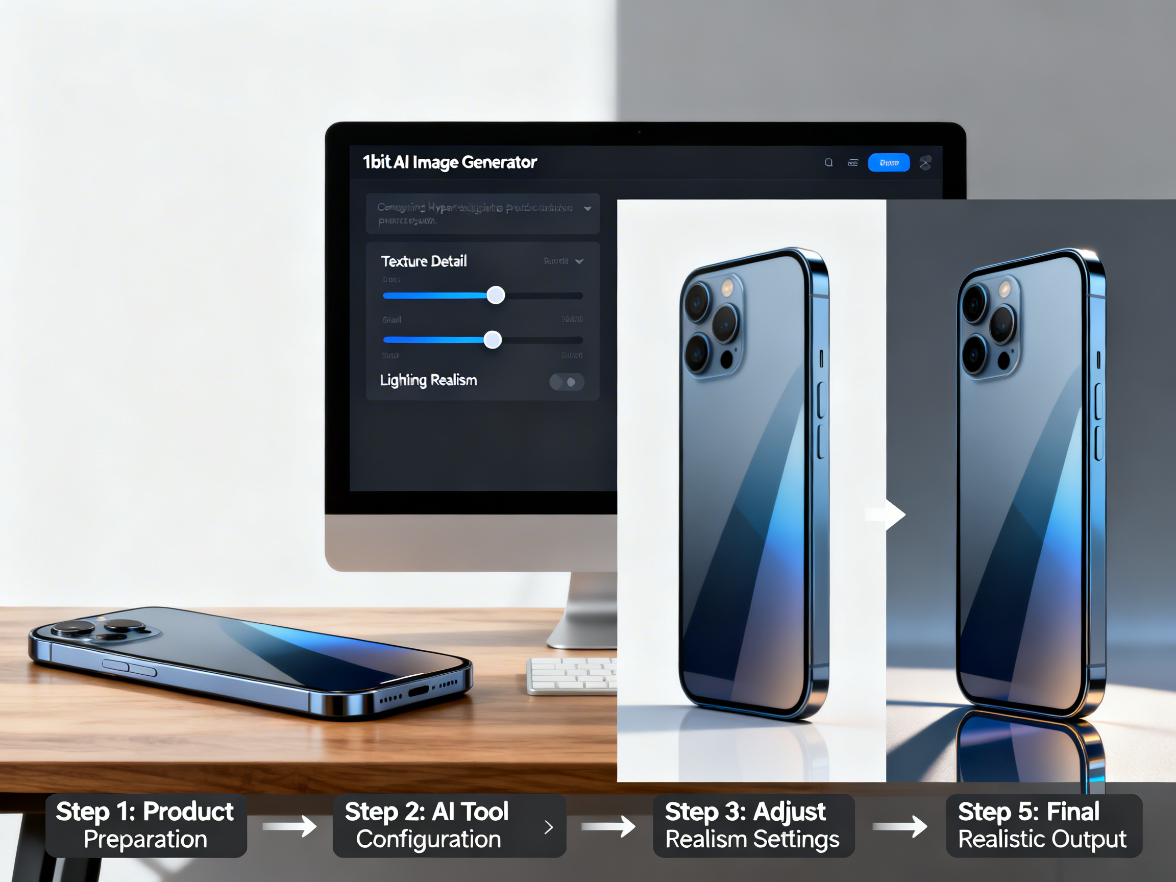 AI Product Photo Mockup Generator Tutorial: Create Realistic Images tutorial demo image