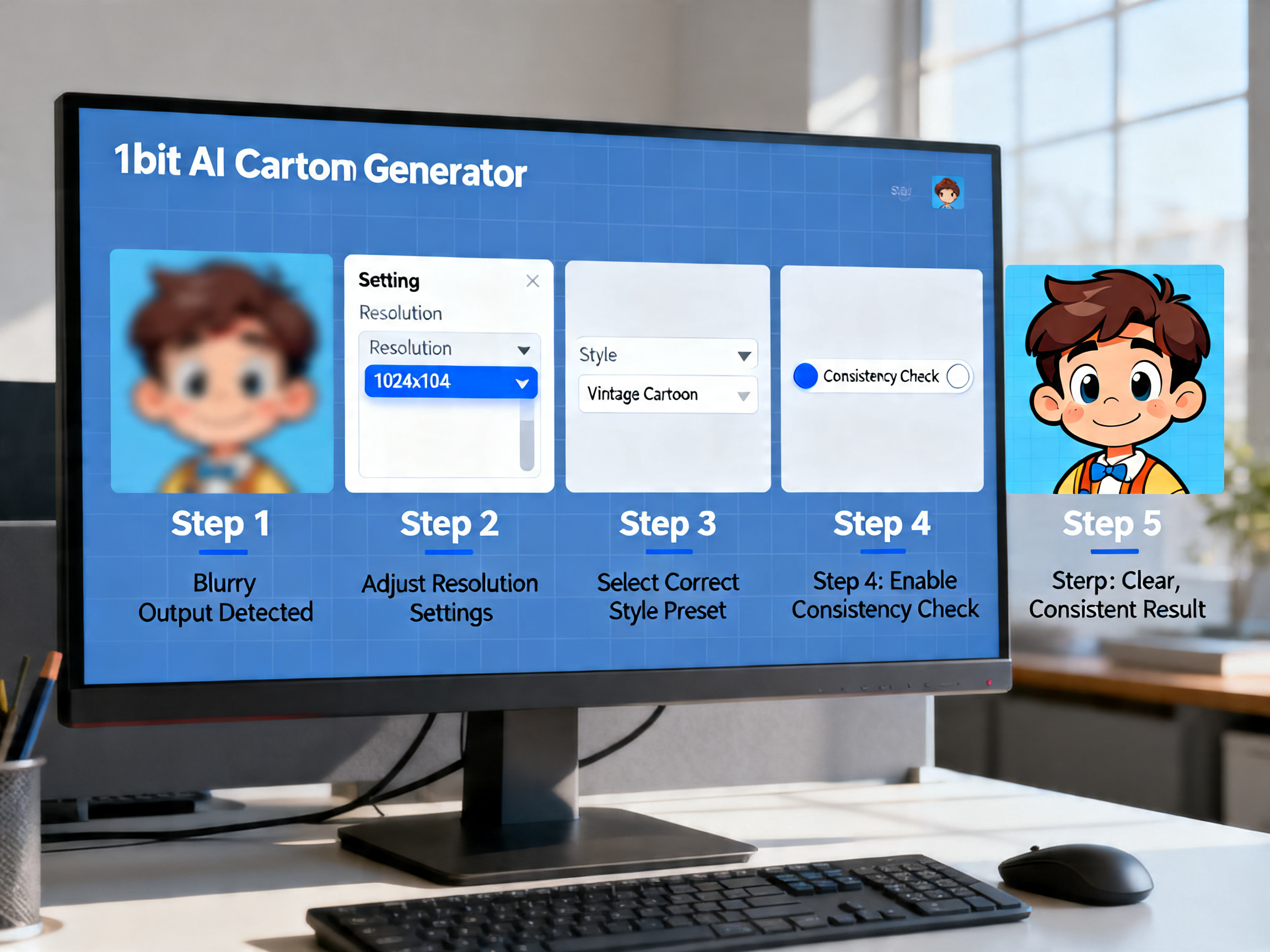 Fix Blurry AI Cartoon Art: Complete Troubleshooting Guide tutorial demo image