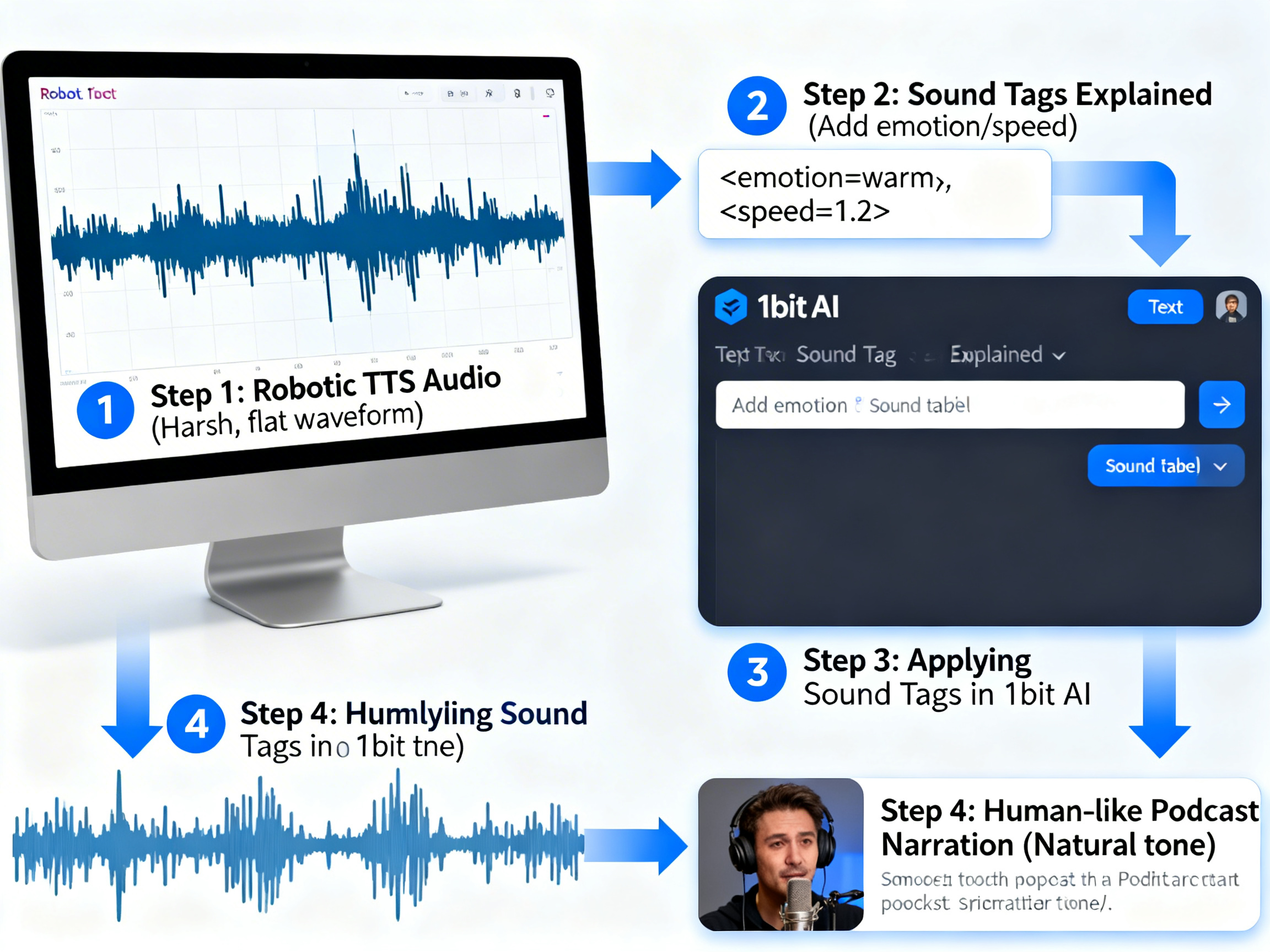 Realistic Text to Speech: How Sound Tags Make AI Voices Human tutorial demo image
