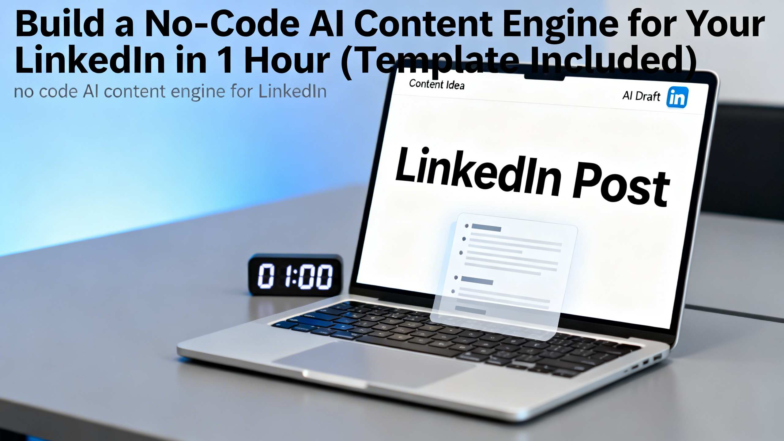 Build a No-Code AI Content Engine for LinkedIn in 1 Hour