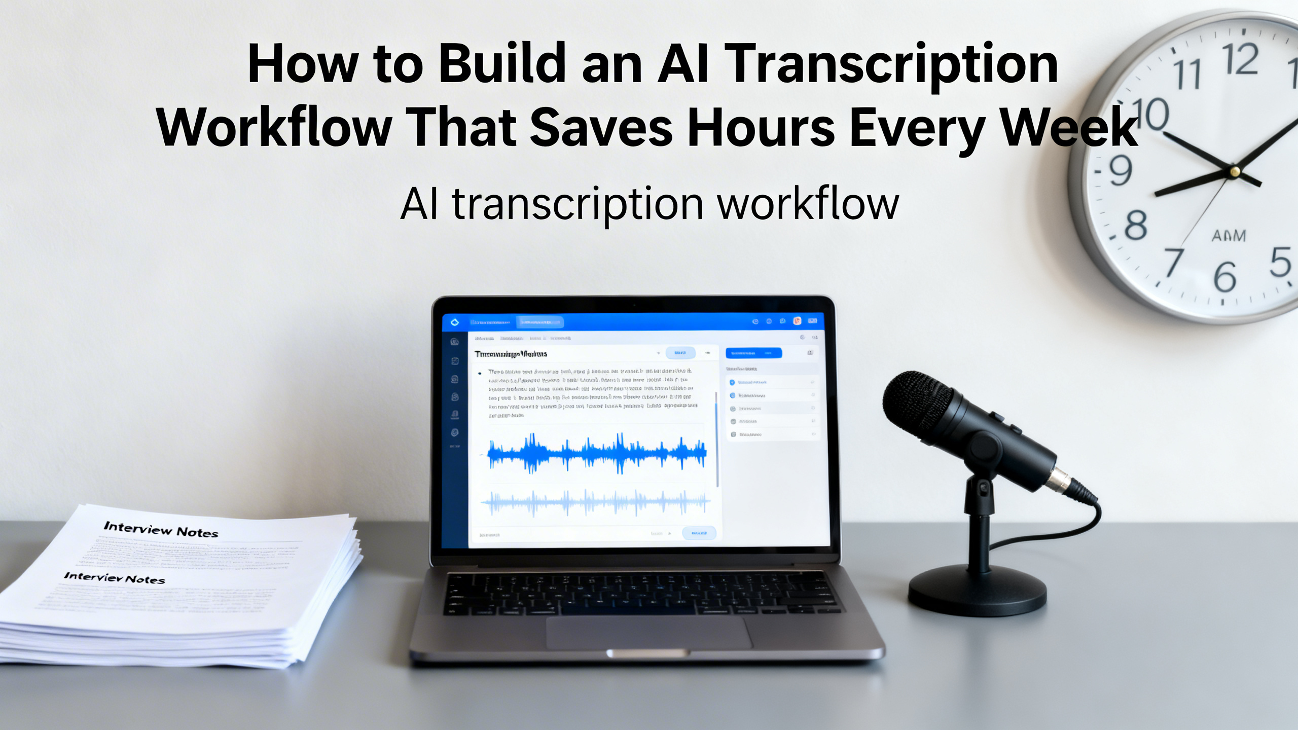 Build an AI Transcription Workflow That Saves Hours Weekly
