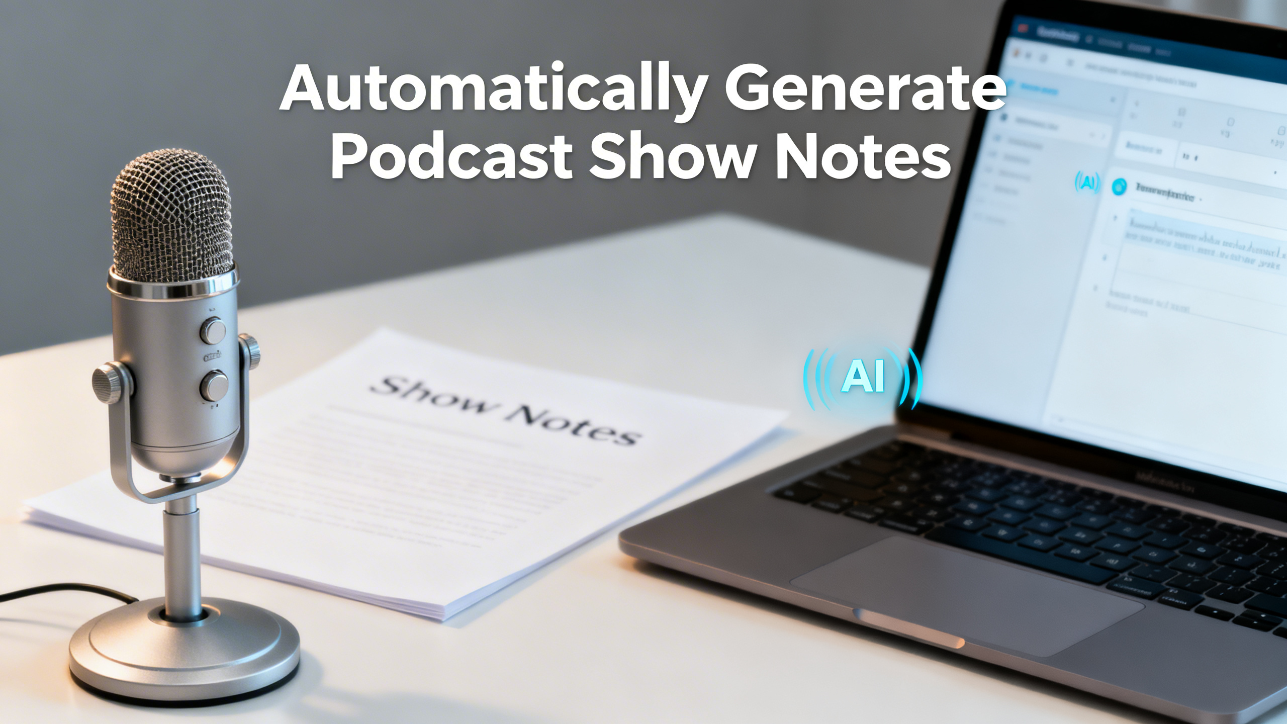 Automatically Generate Podcast Show Notes: The Ultimate Guide